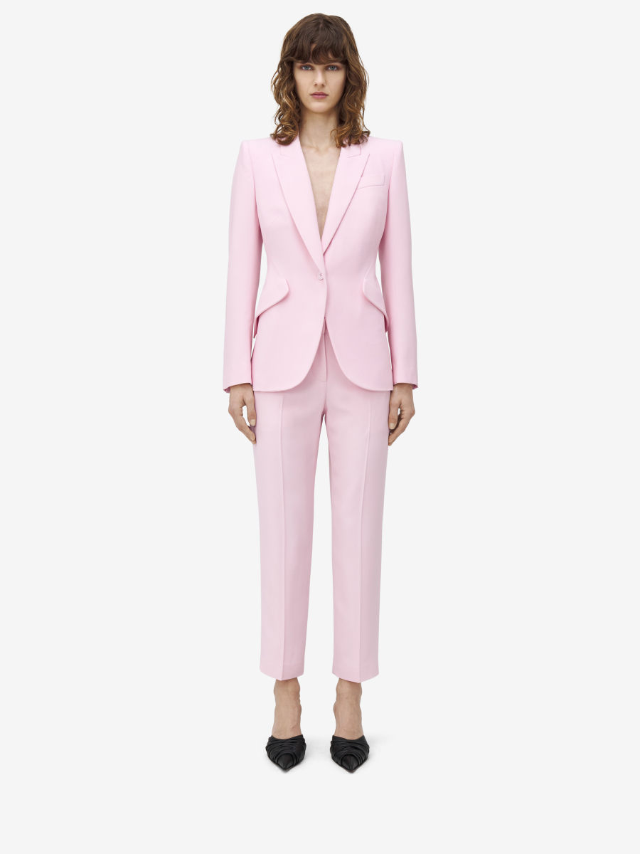 ALEXANDER MCQUEEN - Leaf Crepe Cigarette Trousers - Item 830044QEAAA5072